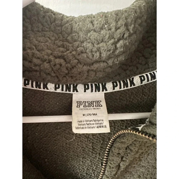 PINK Victoria’s Secret Women’s size Medium dark green sweater - Picture 6 of 8